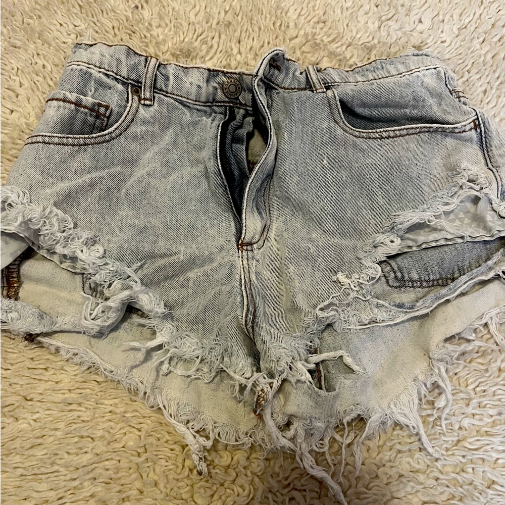 Garage Distressed Jean Shorts
